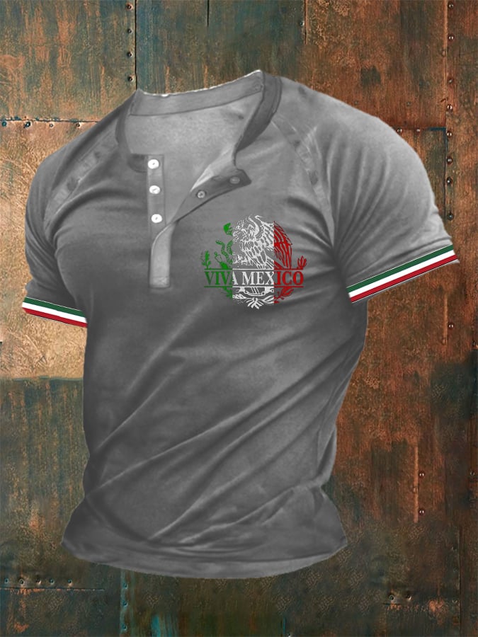 Men's Mexican Independence Day Printed Polo Shirt