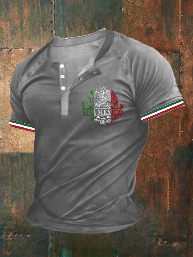 Men's Mexican Independence Day Printed Polo Shirt