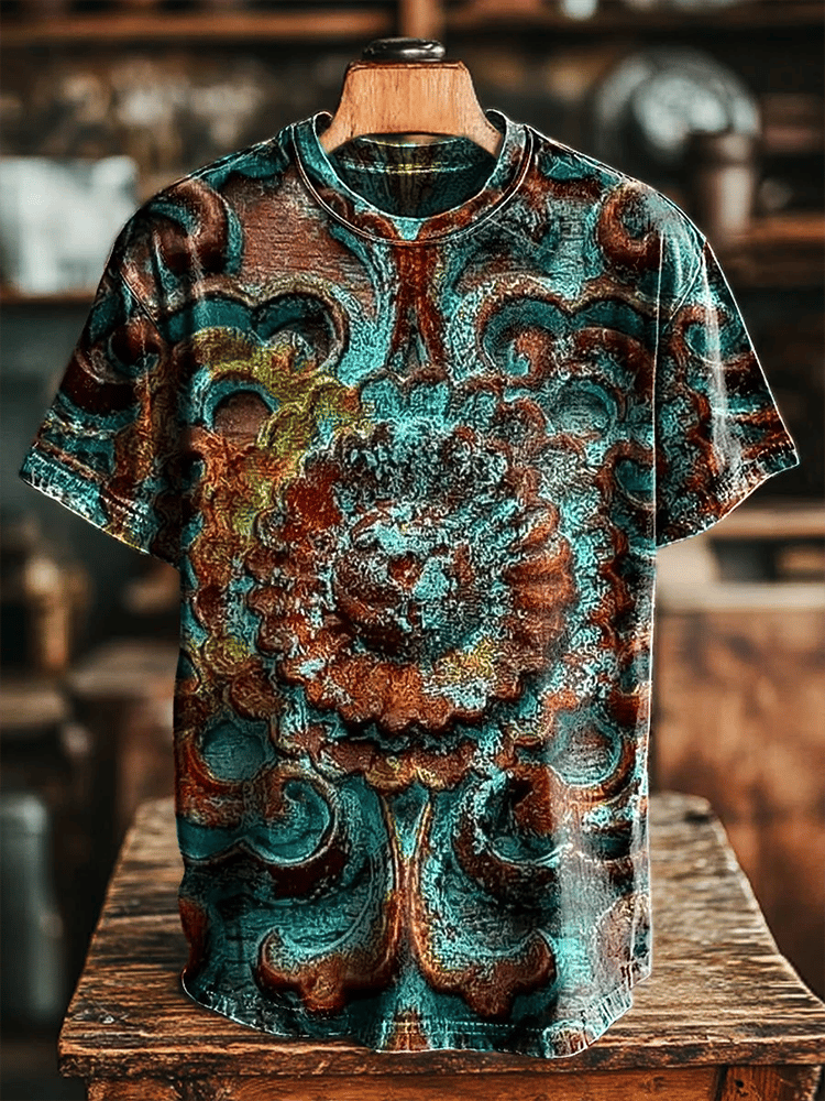 Men's Retro Casual Short Sleeve T-Shirt