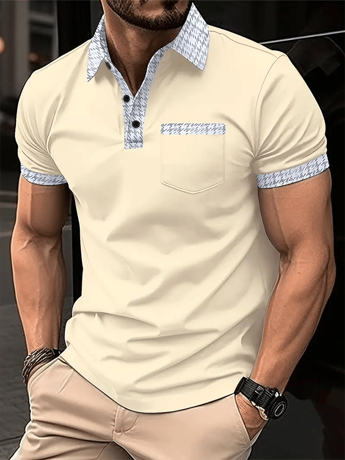 Men's Fashionable And Versatile Business Casual Polo Shirt