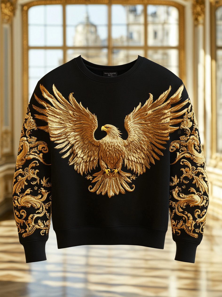 Men's Vintage Luxury Crew Neck Sweatshirt