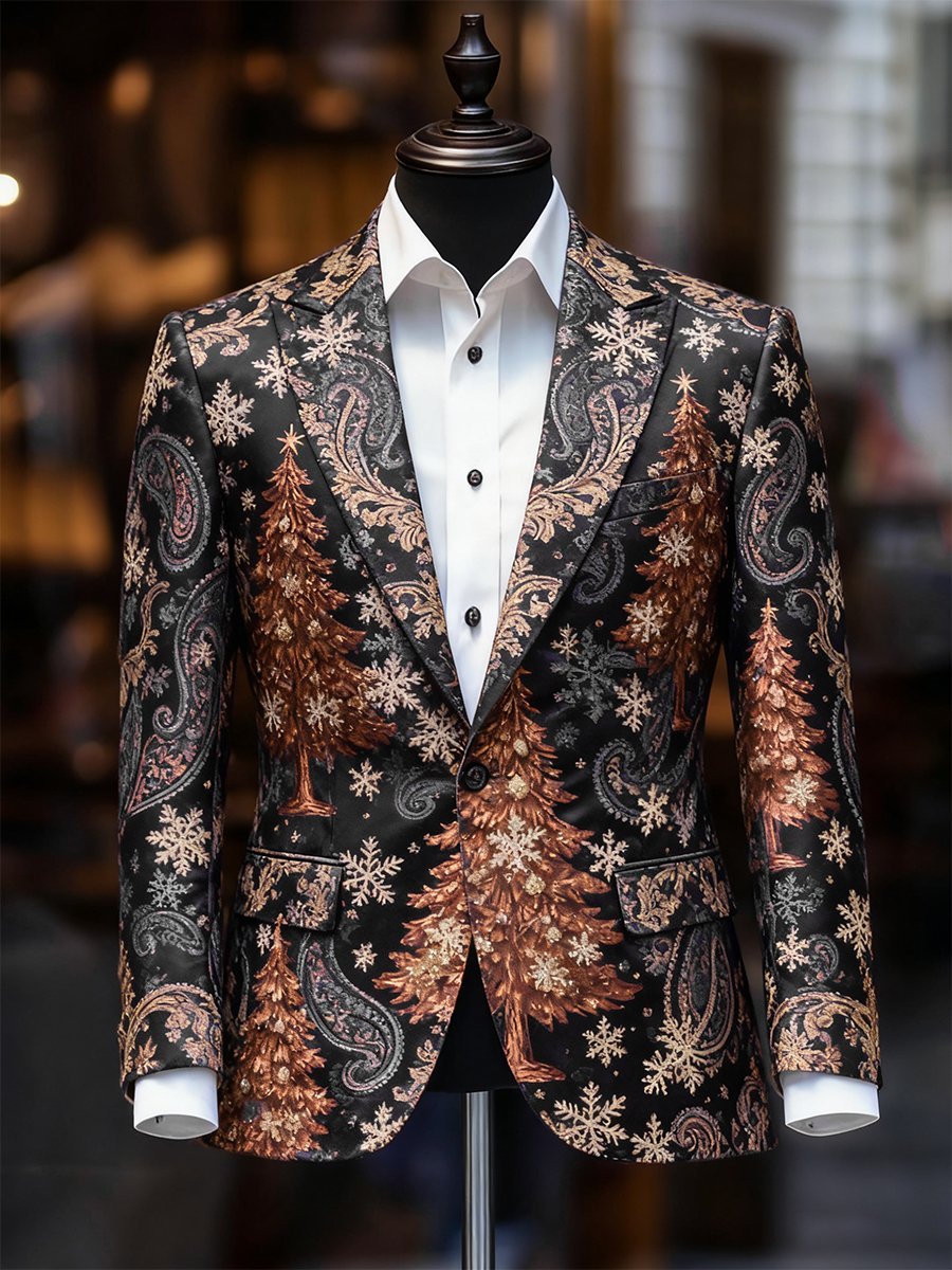 Men's Business Casual Christmas Suit Outerwear