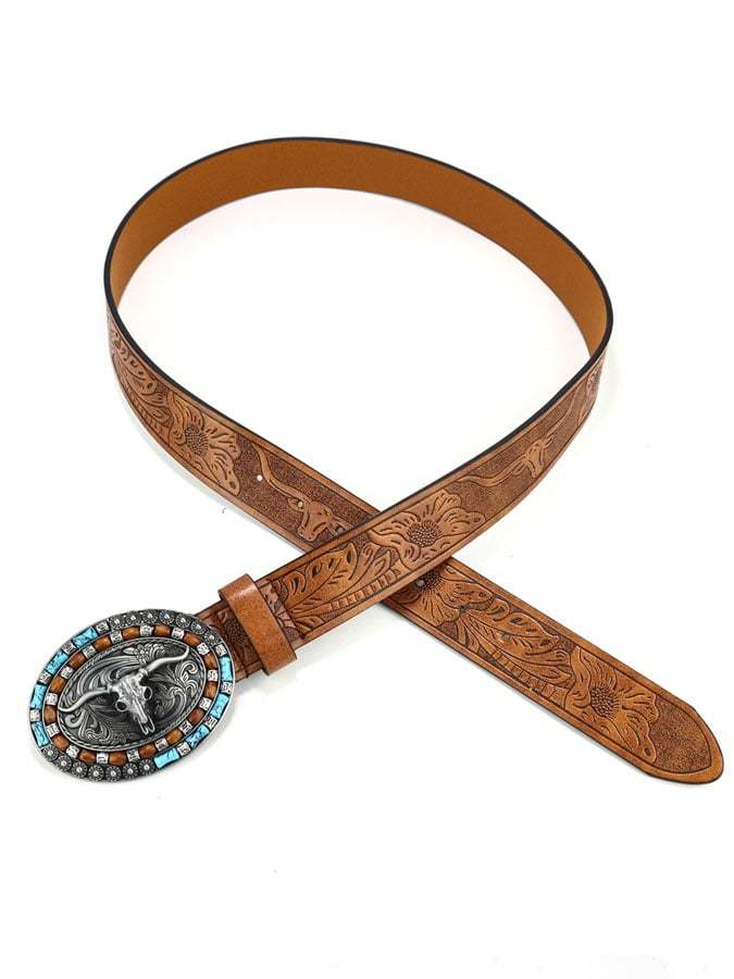 Western Denim Personalized Rivet Belt