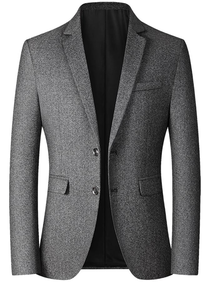 Solid Color Gentleman Business Casual Slim Suit Jacket