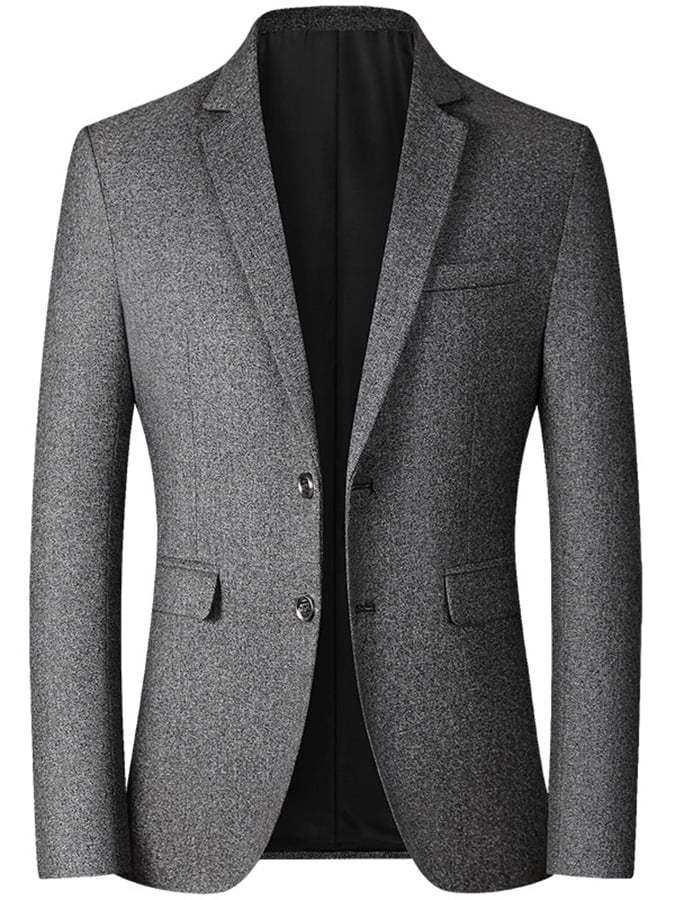 Solid Color Gentleman Business Casual Slim Suit Jacket
