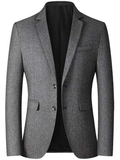 Solid Color Gentleman Business Casual Slim Suit Jacket