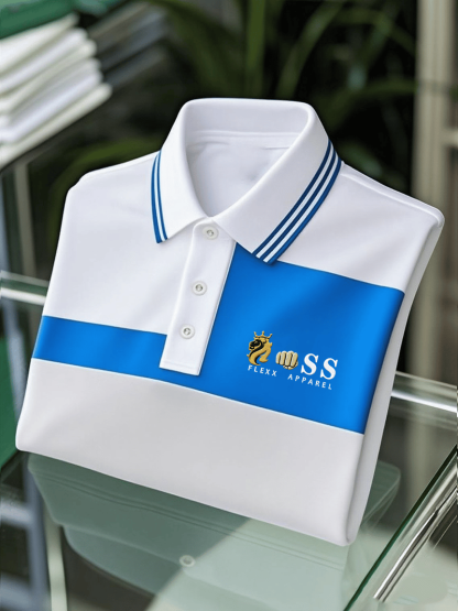 Men's Business Casual Printed Polo Shirt