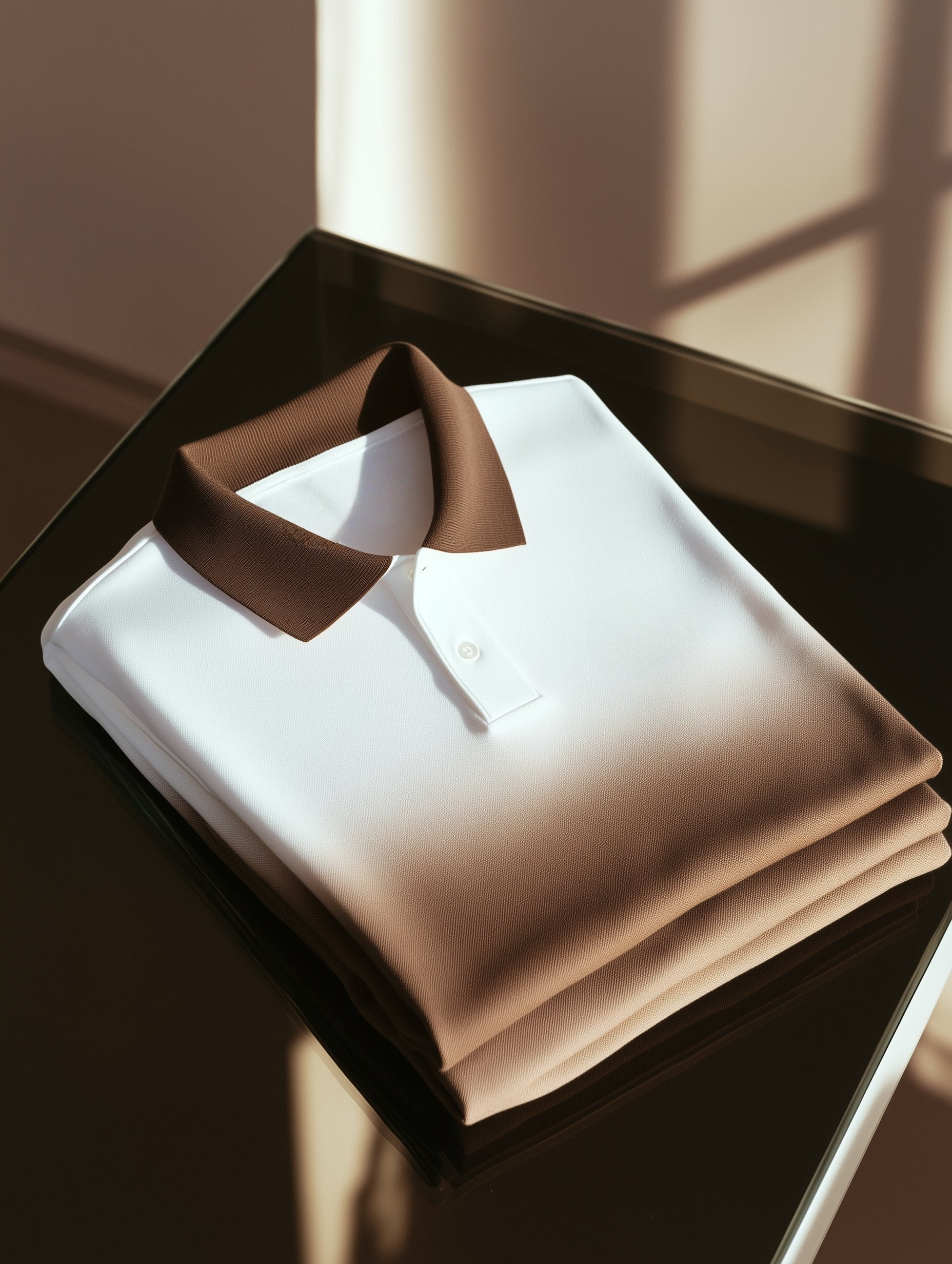 Men's Classic Business Logo Button Short Sleeve Polo Shirt