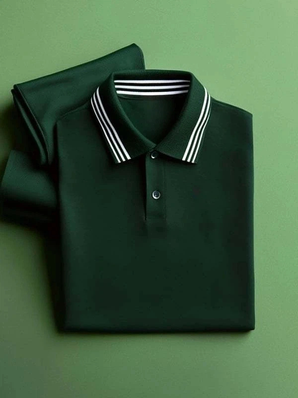 Men's Classic Business Logo Short Sleeve Polo Shirt