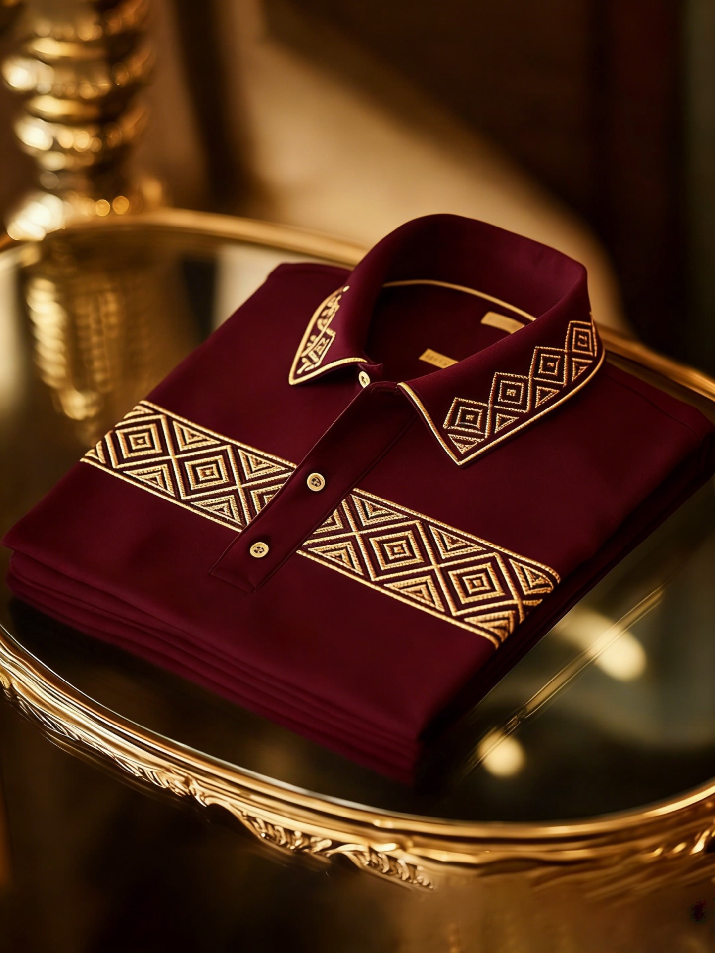 Men's Classic Business Button Short Sleeve Polo Shirt