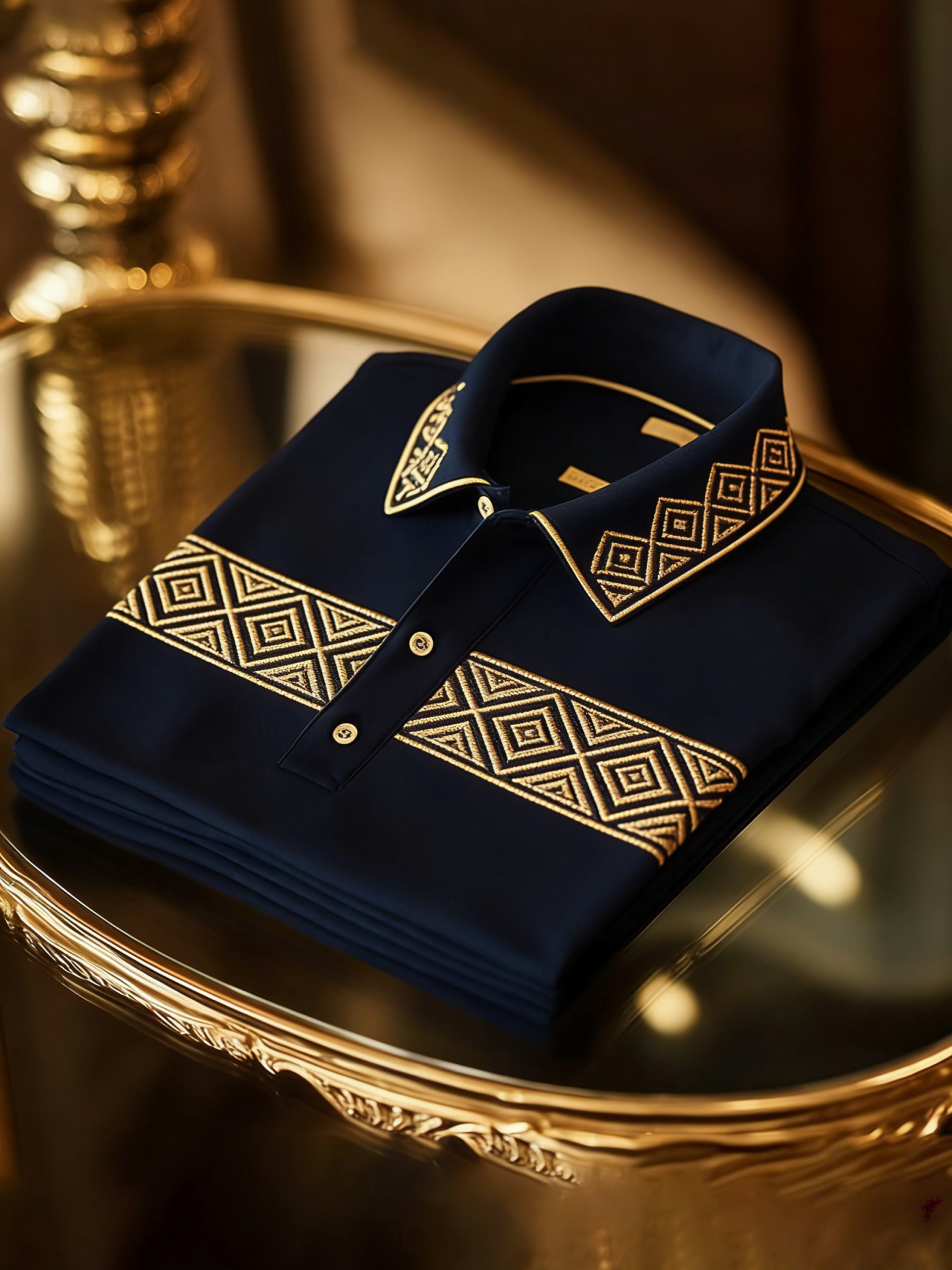 Men's Classic Business Button Short Sleeve Polo Shirt