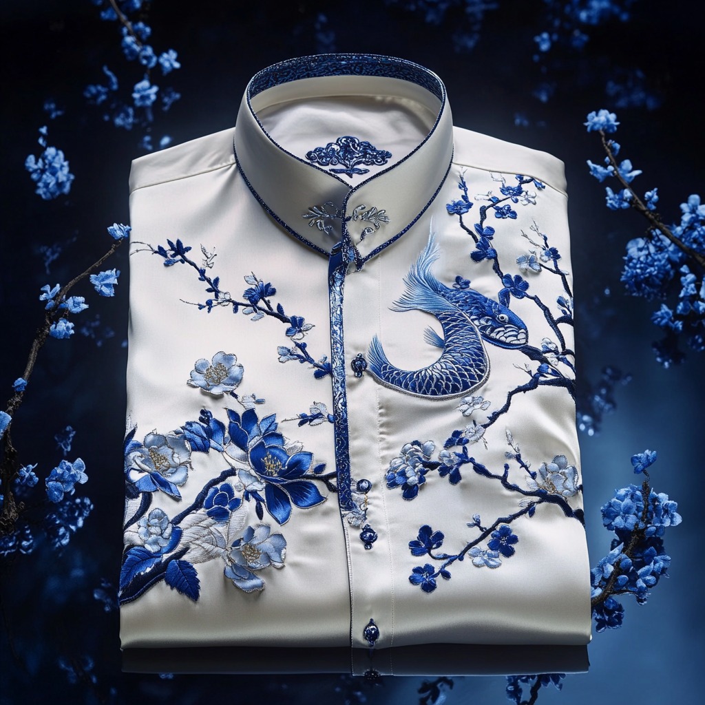 High end comfortable business leisure vacation long sleeve shirt