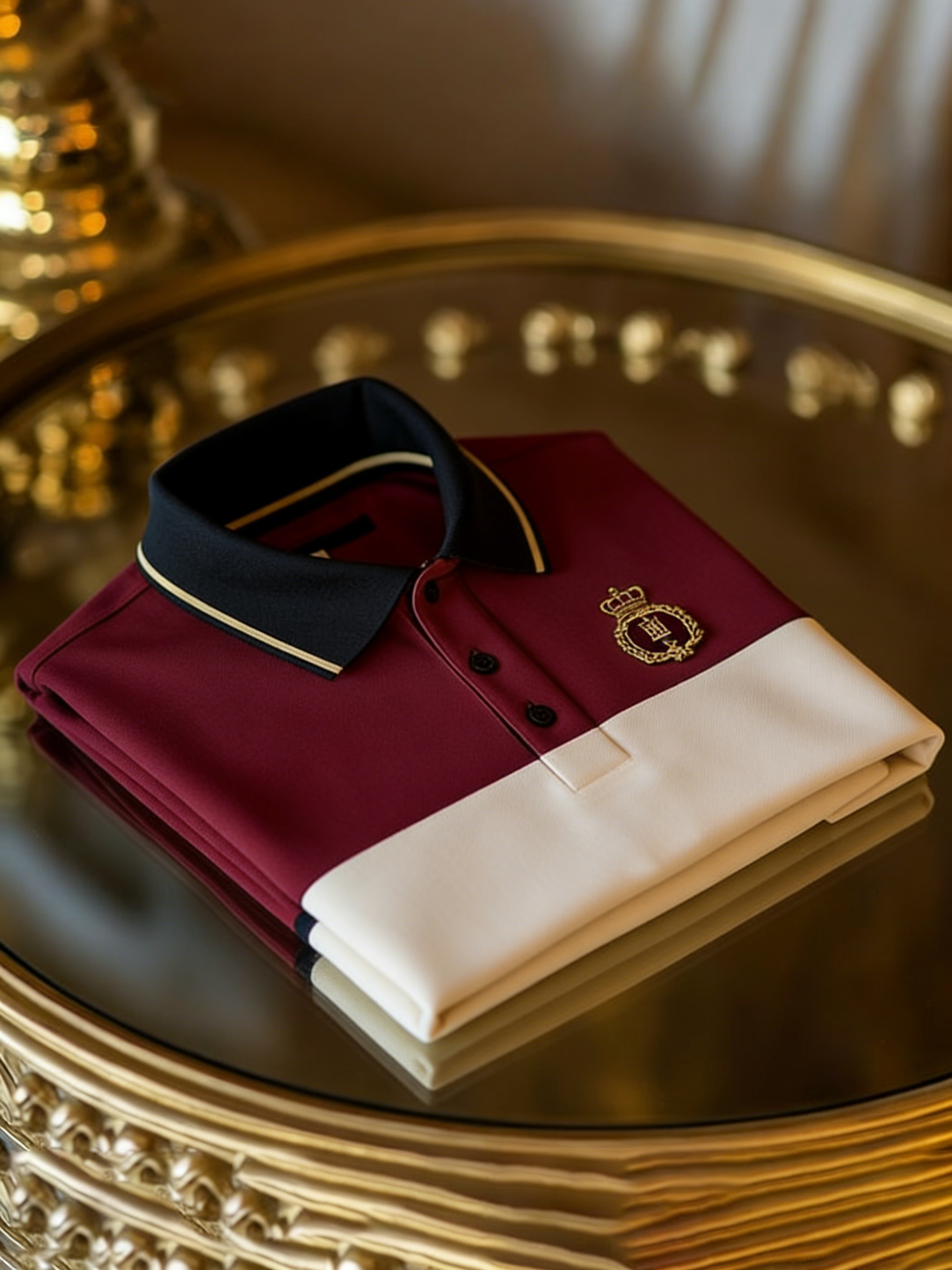 Men's Business Casual Button Short Sleeve Polo Shirt