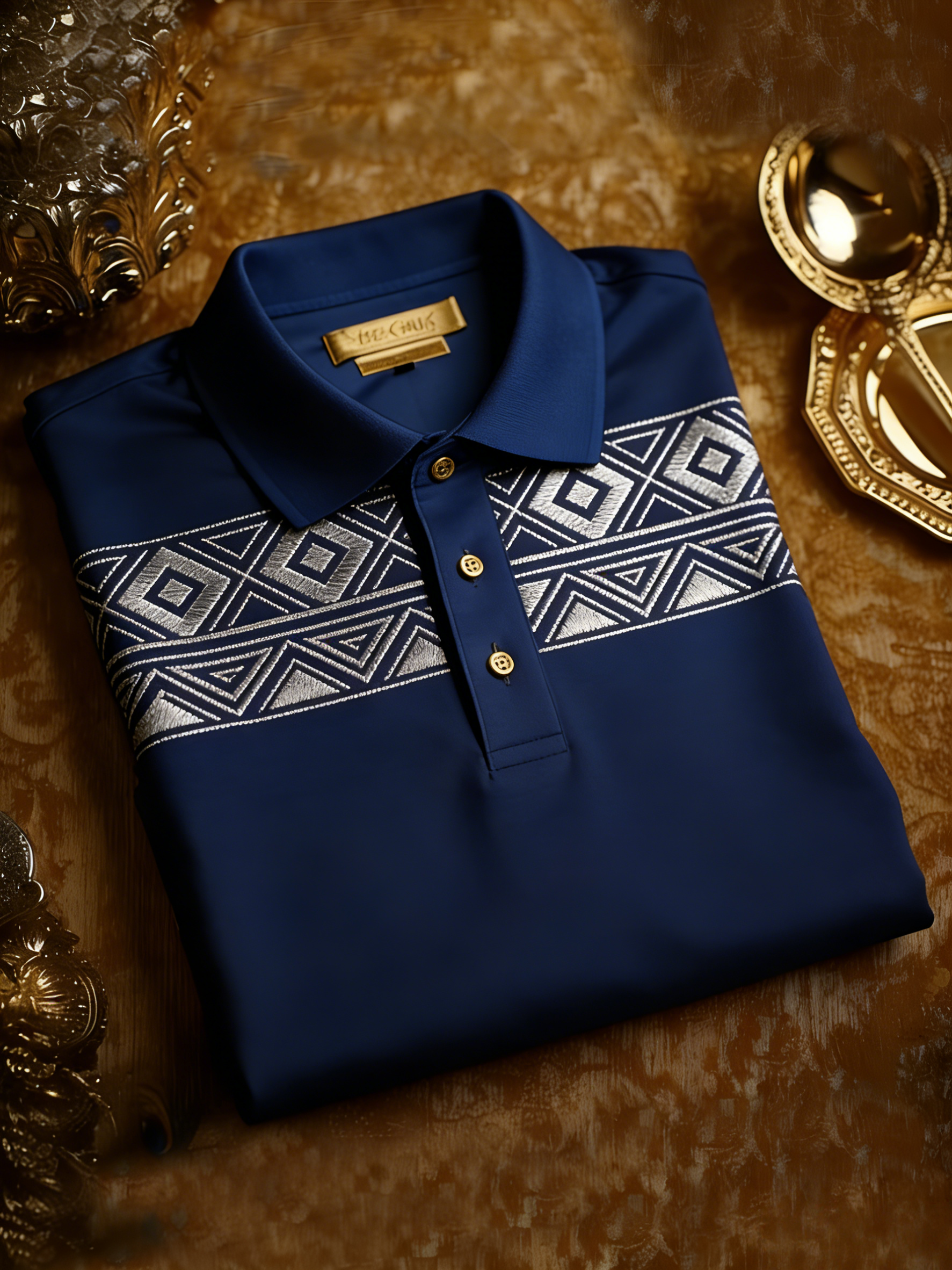 Men's Business Casual Button Short Sleeve Polo Shirt