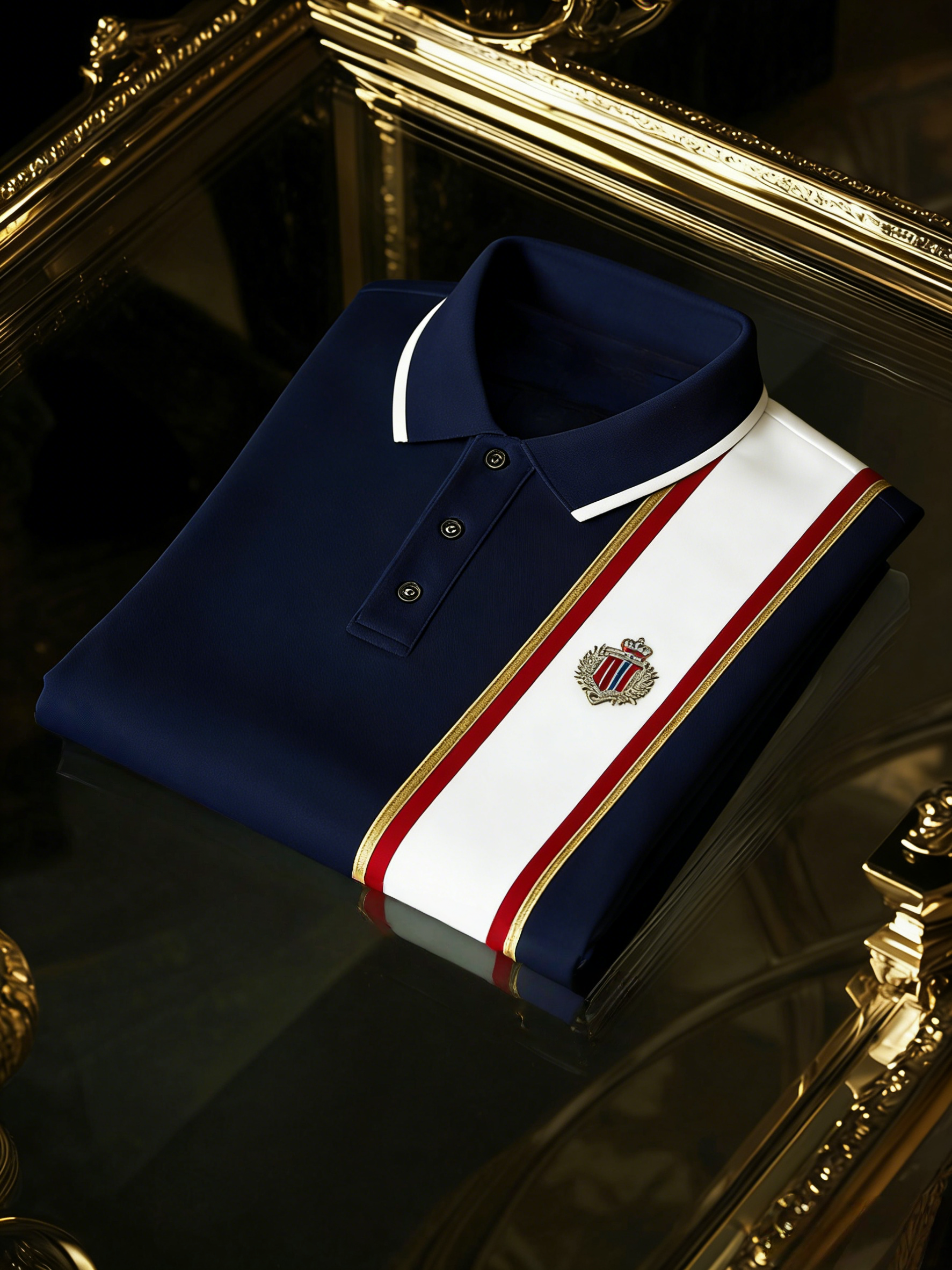 Men's Business Casual Button Short Sleeve Polo Shirt