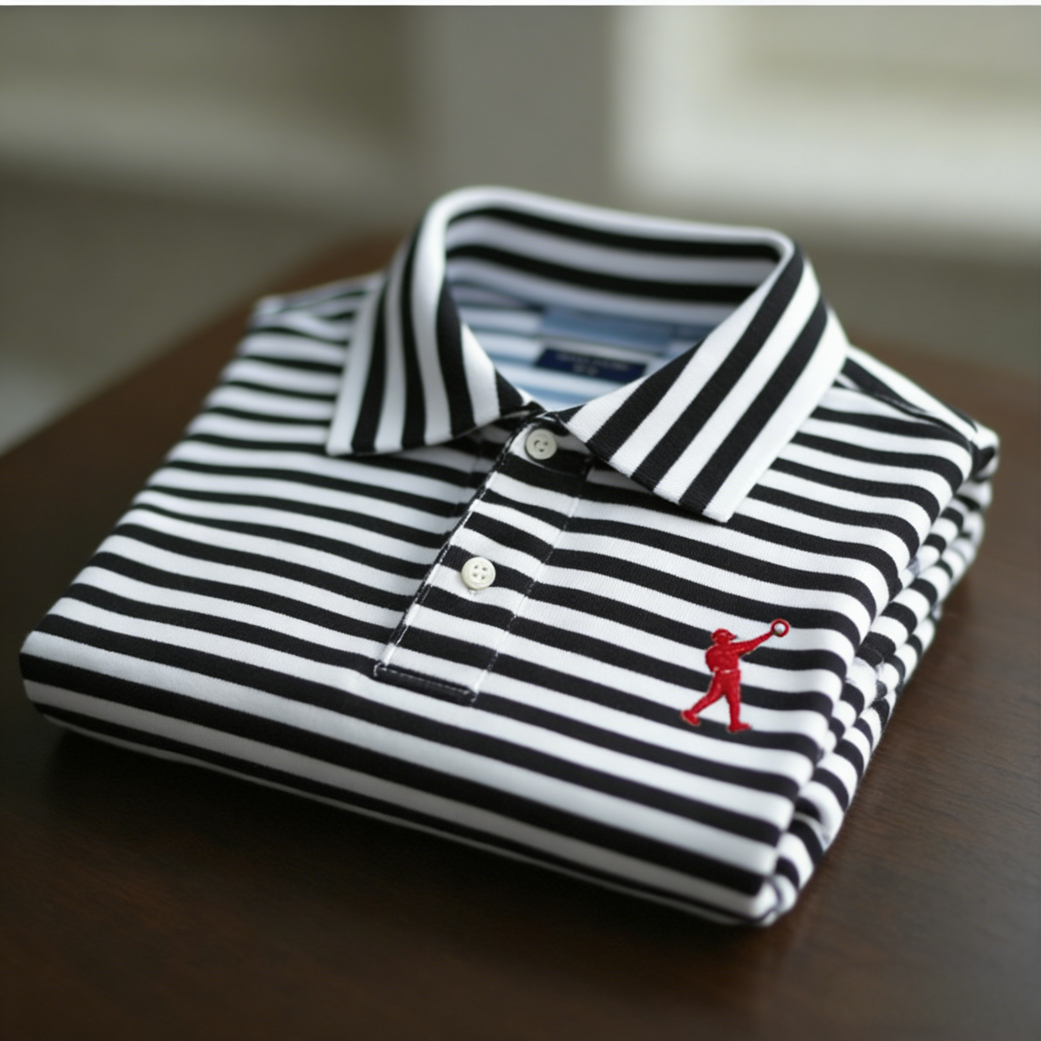 Men's Business Casual Button Short Sleeve Polo Shirt