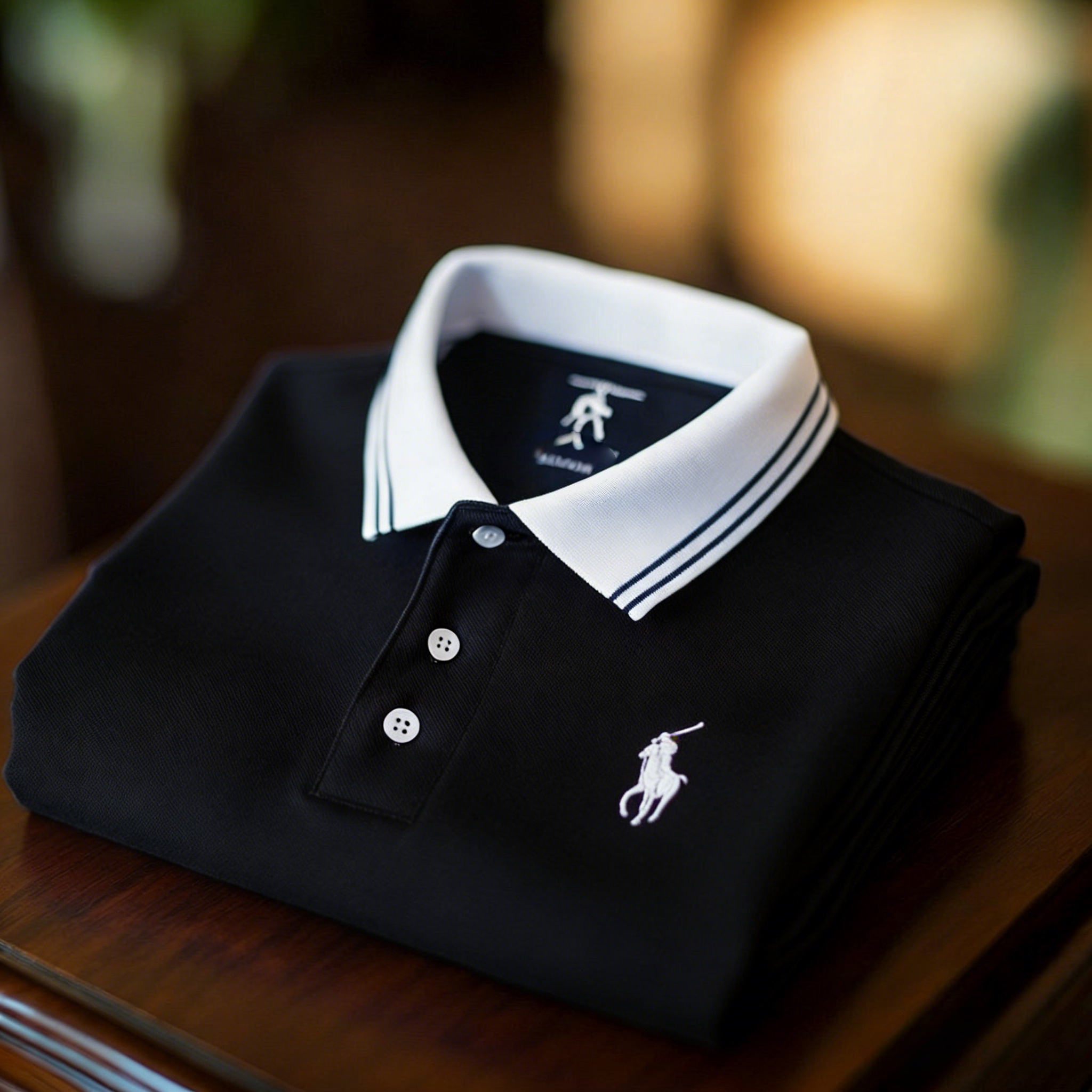 Men's Business Casual Button Short Sleeve Polo Shirt