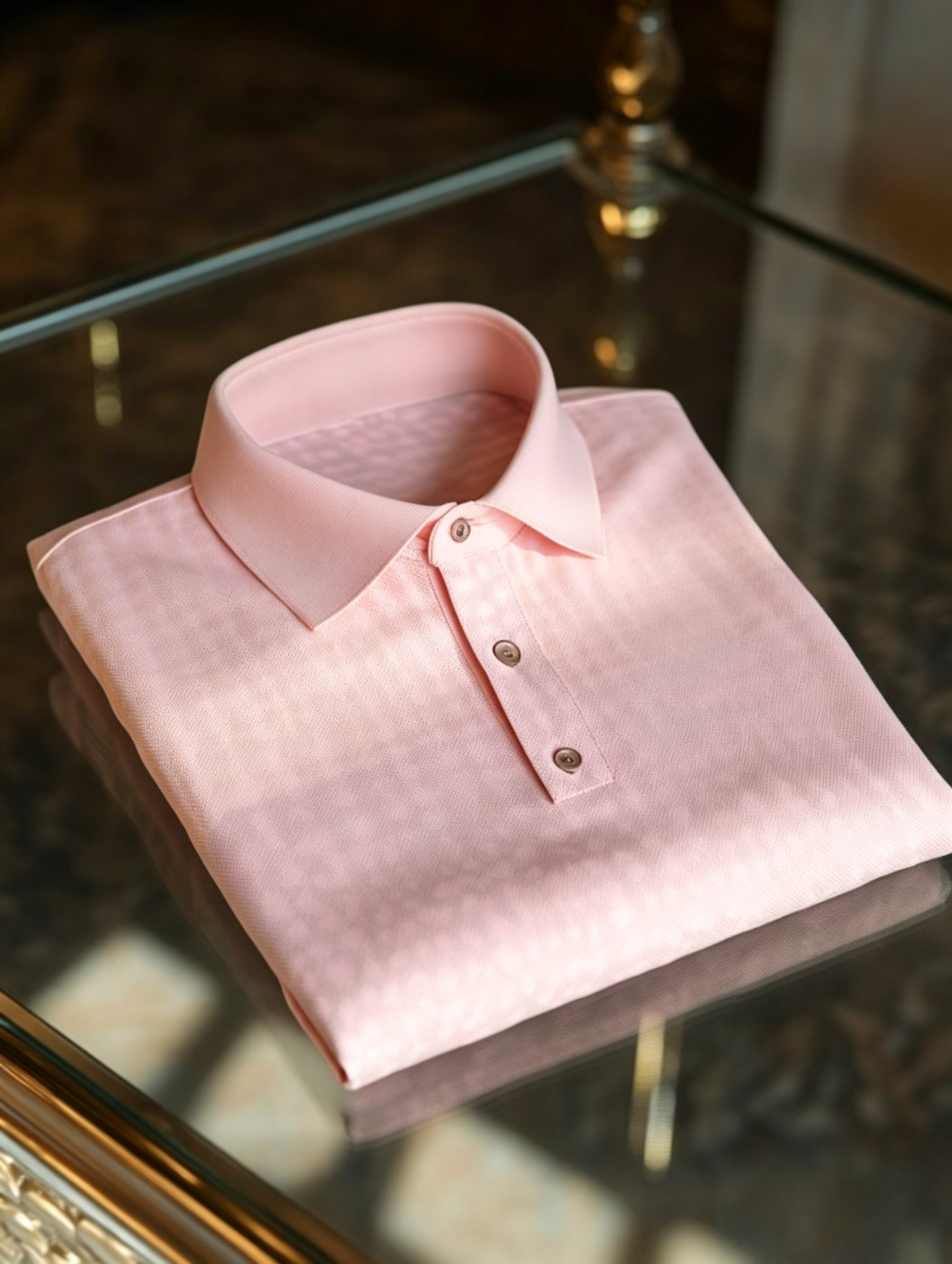Men's Business Button-Down Short Sleeve Polo Shirt