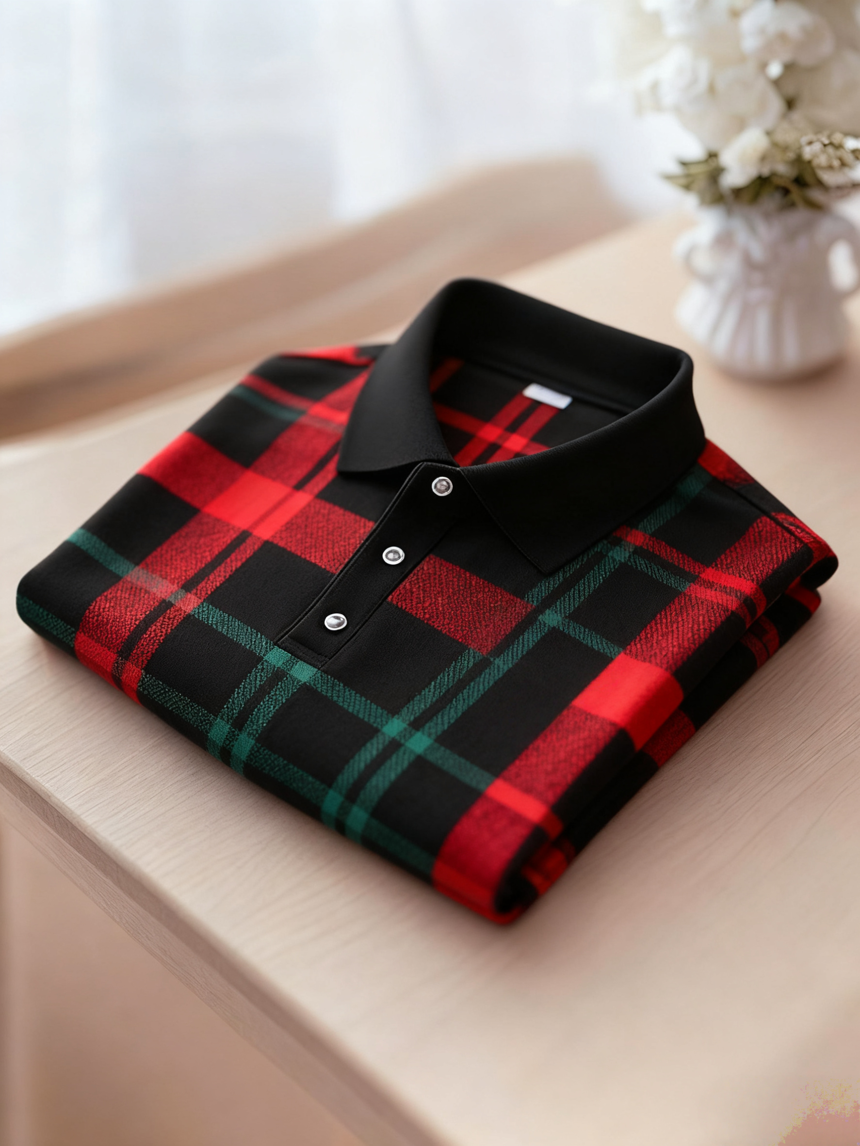 Men's Business Button-Down Short Sleeve Polo Shirt