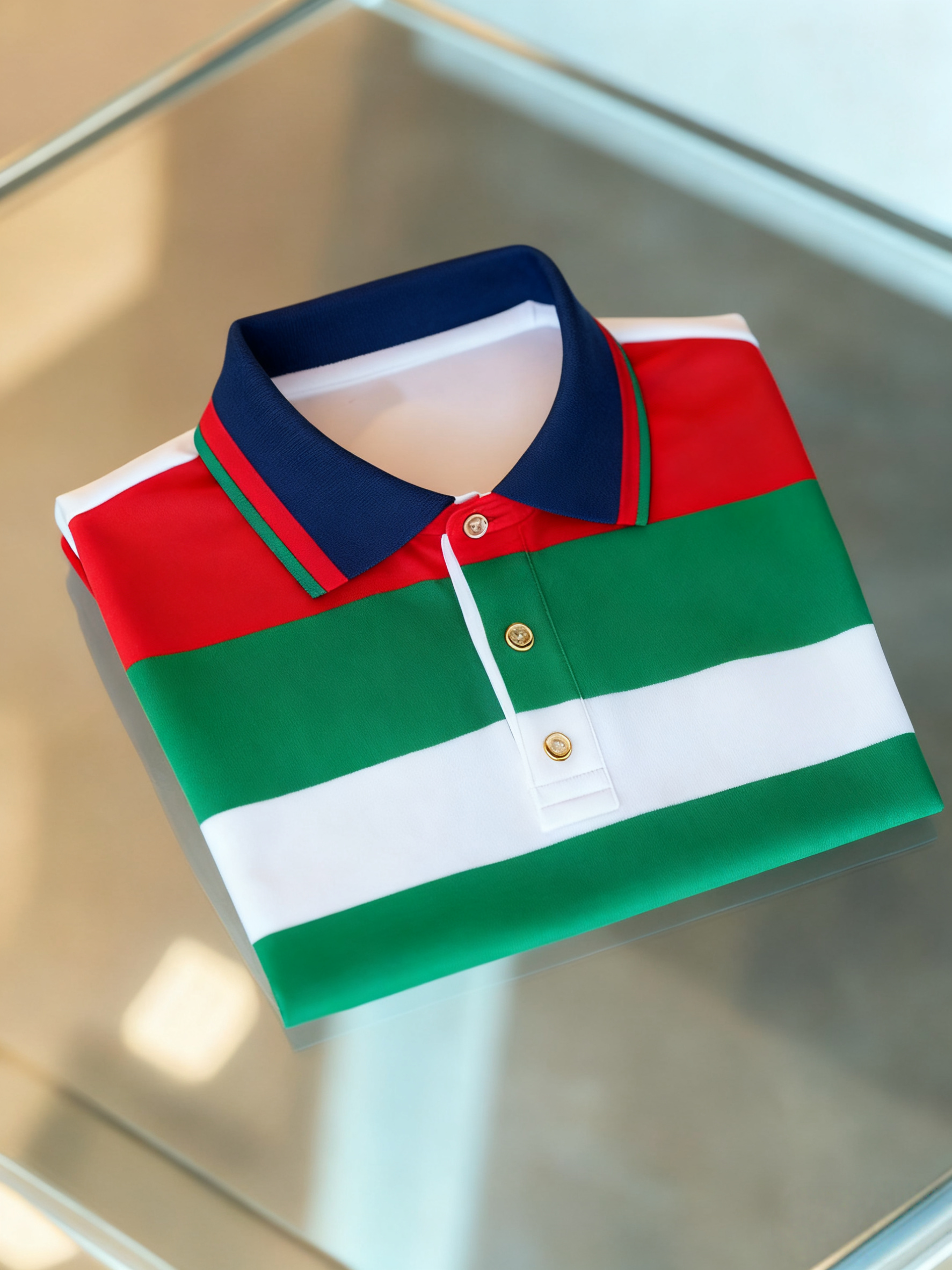 Men's Business Button-Down Short Sleeve Polo Shirt