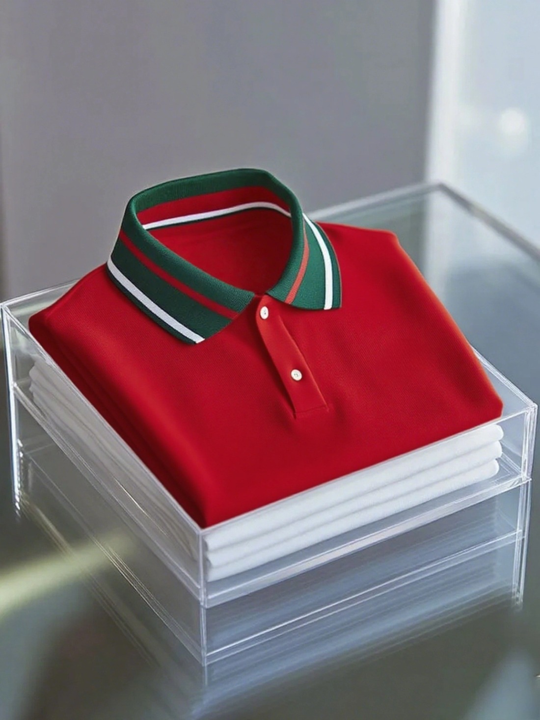 Men's Business Logo Button-Down Short Sleeve Polo Shirt