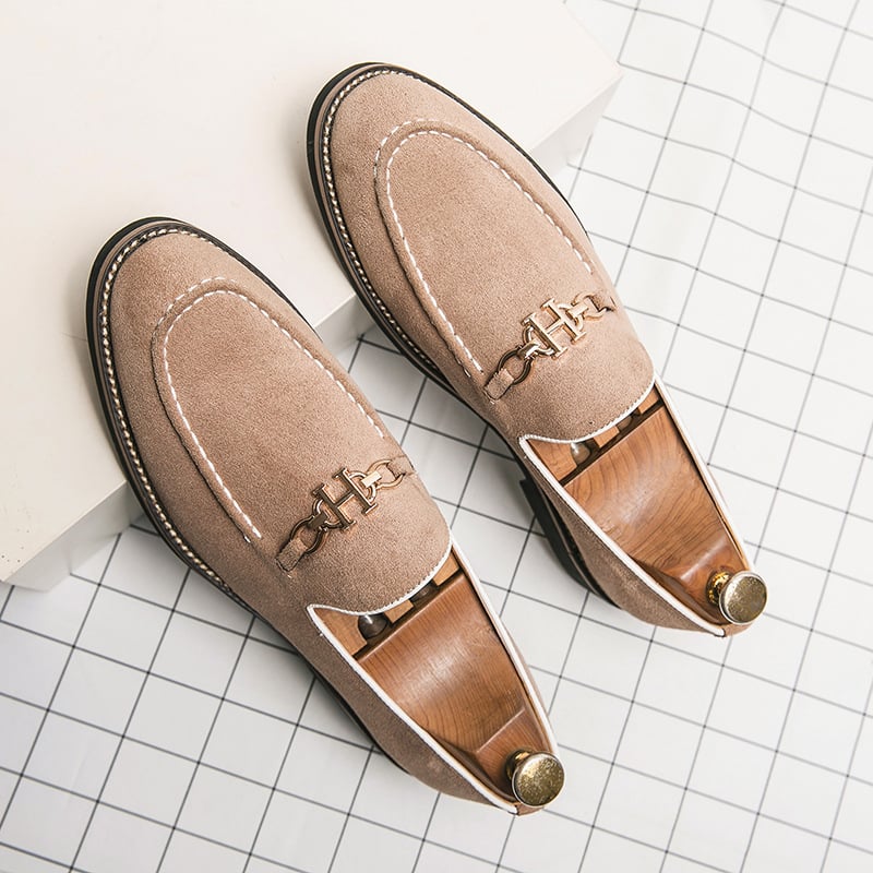 Fashion Trend British Style Business Casual Suede Loafers
