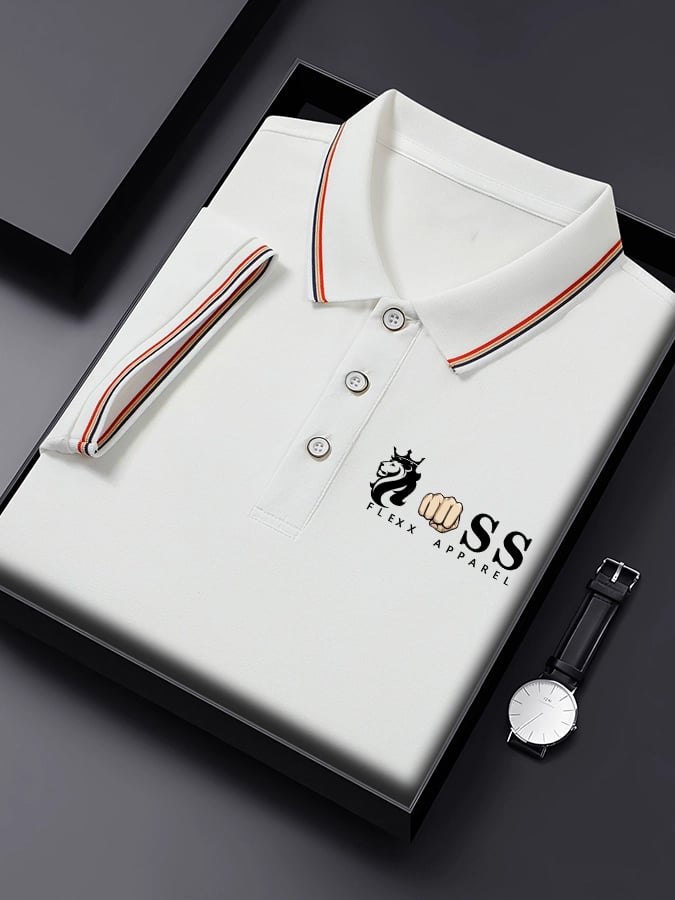 Men's Business Contrast Polo