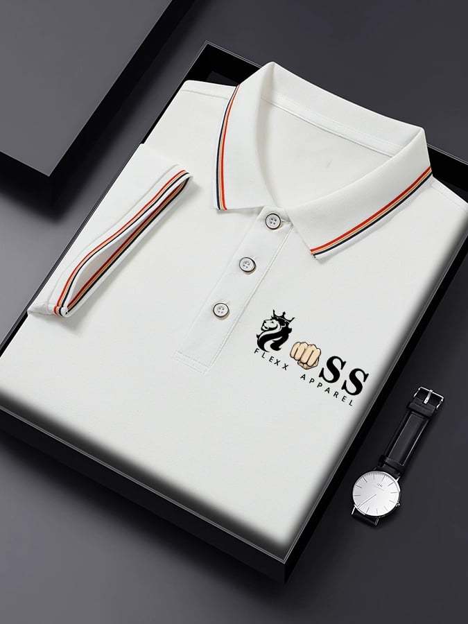 Men's Business Contrast Polo