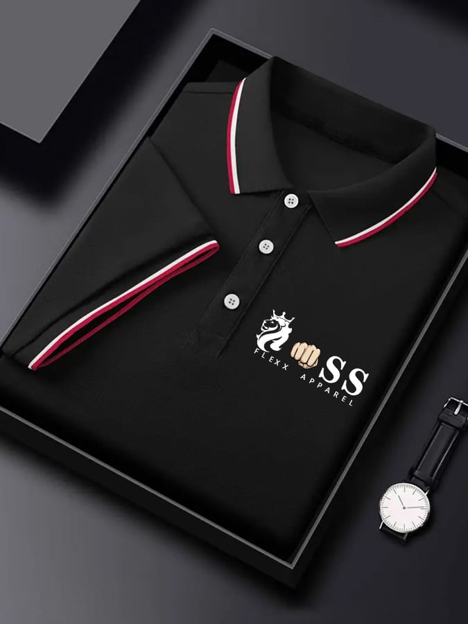 Men's Business Contrast Polo