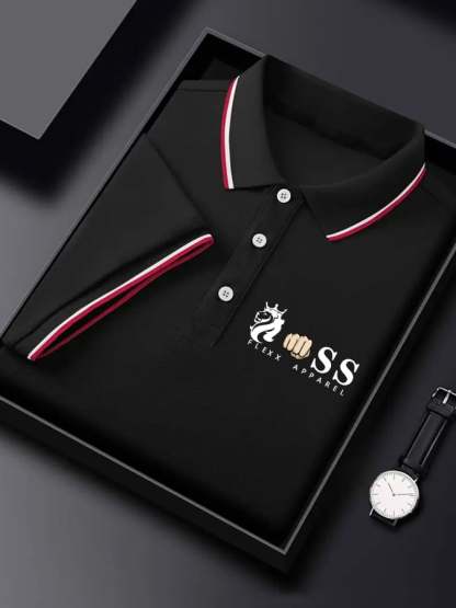 Men's Business Contrast Polo