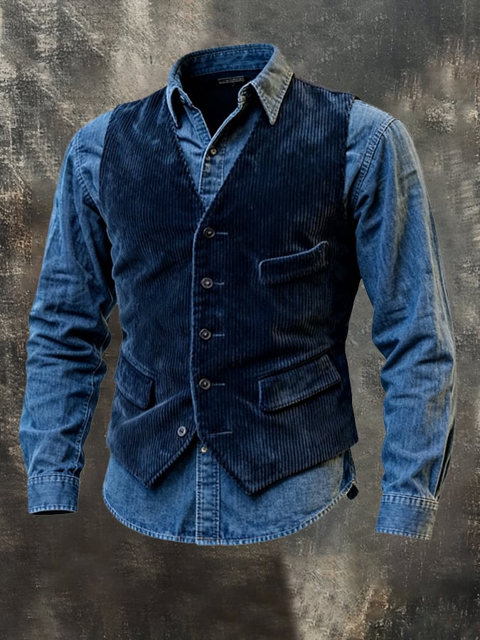Men's Vintage Corduroy Vest