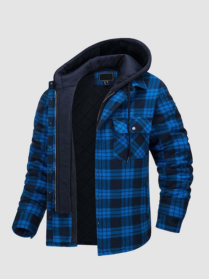 Men's Fall Winter Hooded Warm Thickened Padded Jacket