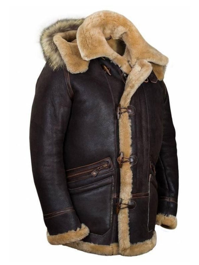 Men's Retro Faux Fur All-in-One Warm Jacket