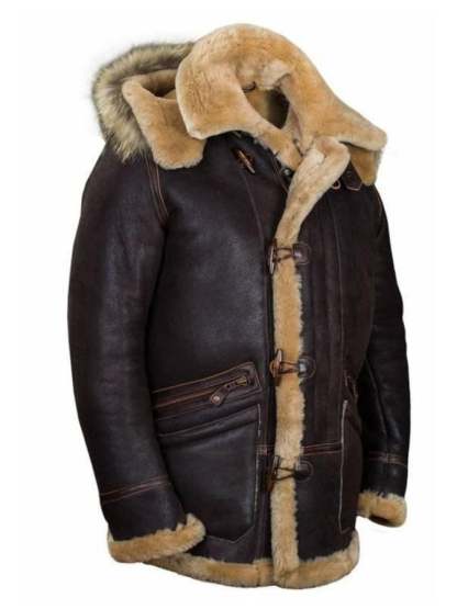 Men's Retro Faux Fur All-in-One Warm Jacket
