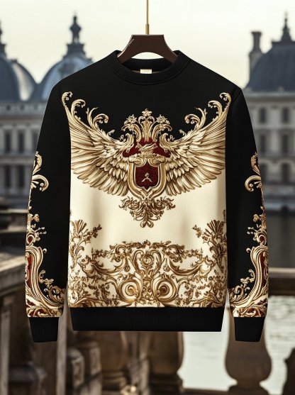 Men's Vintage Luxury Crew Neck Sweatshirt
