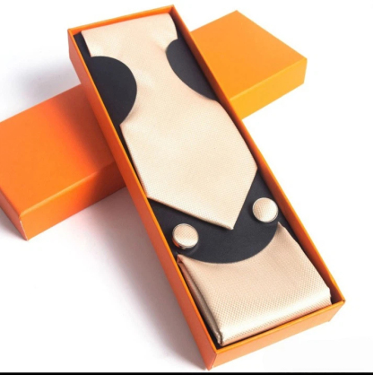 Paisley Men's Tie Square Scarf Cufflinks Gift Box Set