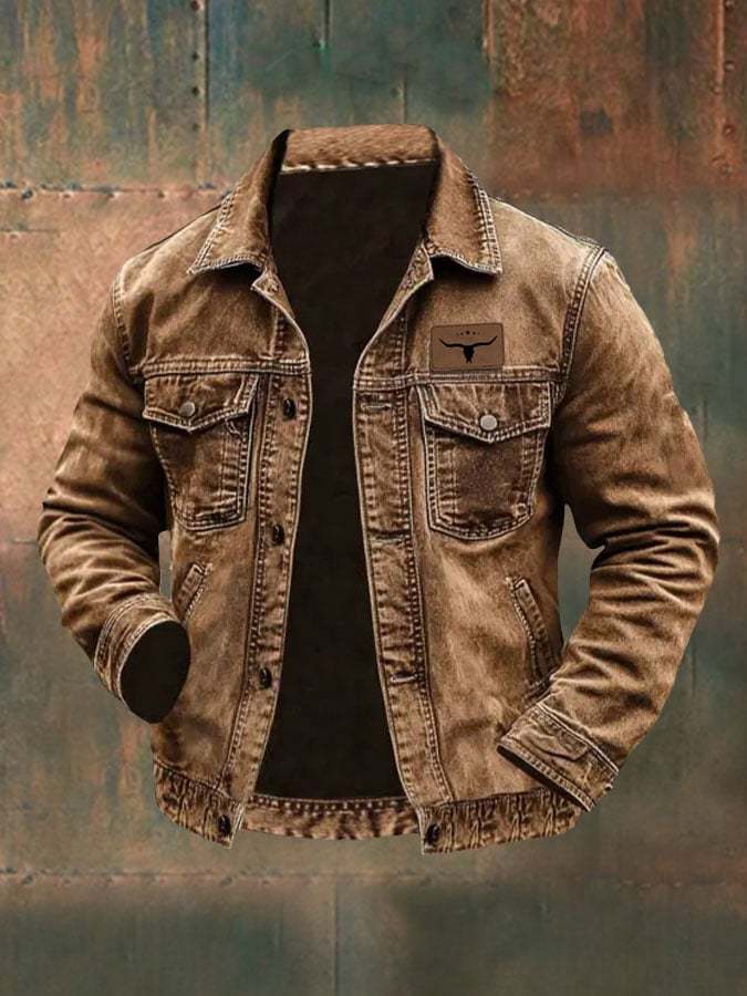 Men's Vintage Western Denim Jacket