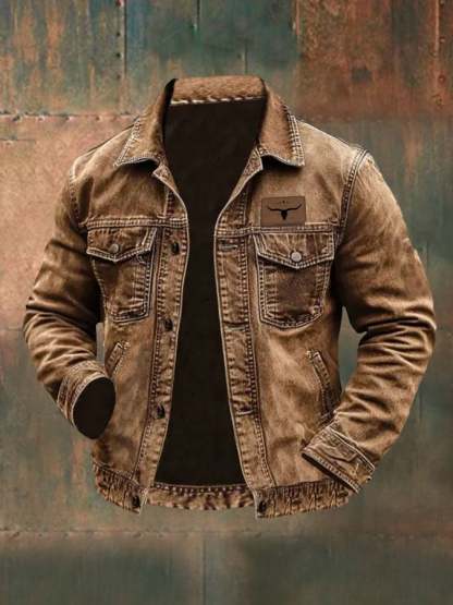 Men's Vintage Western Denim Jacket