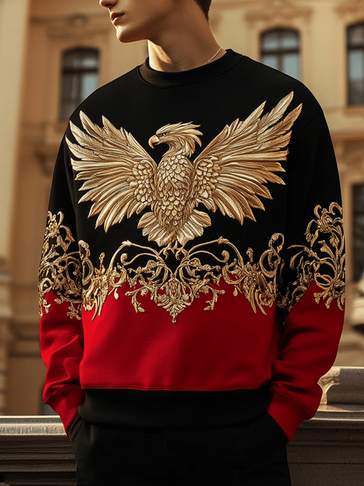 Men's Vintage Luxury Crew Neck Sweatshirt