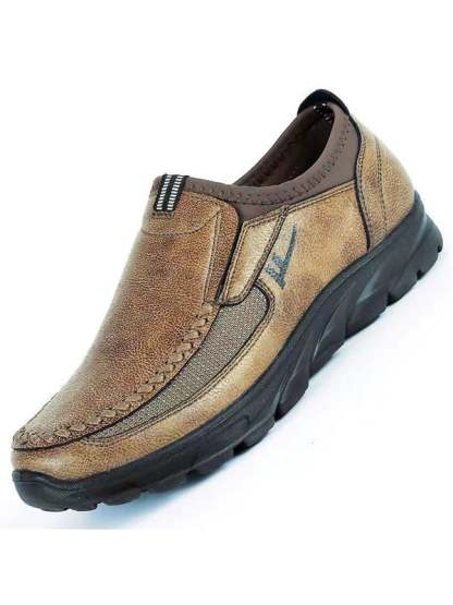 Men's Fashion Solid Leather Shoes