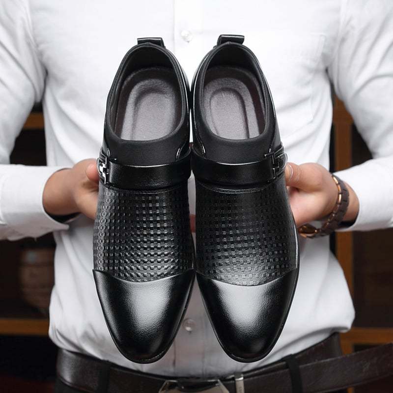 British Style Formal Wear Business Breathable Non-Slip Leather Shoes