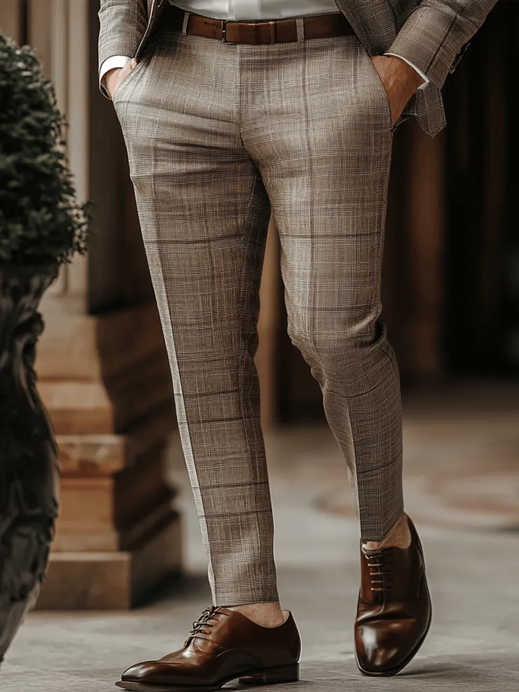 Men's Casual Luxury Suit Trousers