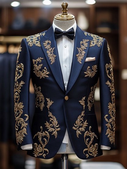 Men's Vintage Casual Paisley Blazer