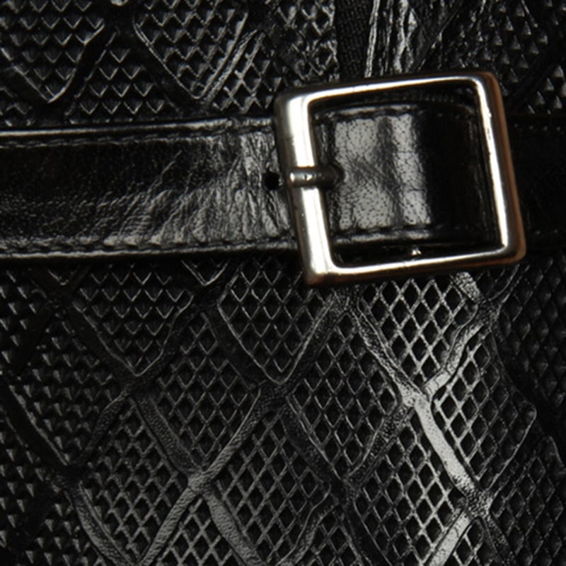 Fashion Carved Buckle Design Business Men'S Leather Shoes