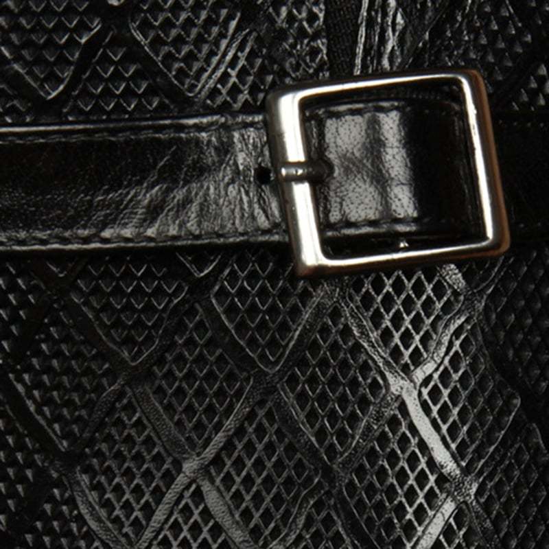 Fashion Carved Buckle Design Business Men'S Leather Shoes