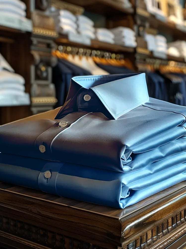 Men's Luxury Romantic Contrast Color Print Long Sleeve Shirt