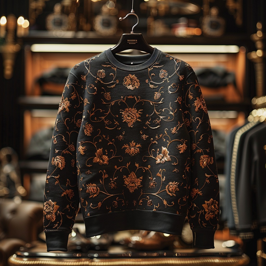 Embrace Modern Elegance Stylish Prestige Man Sweatshirt