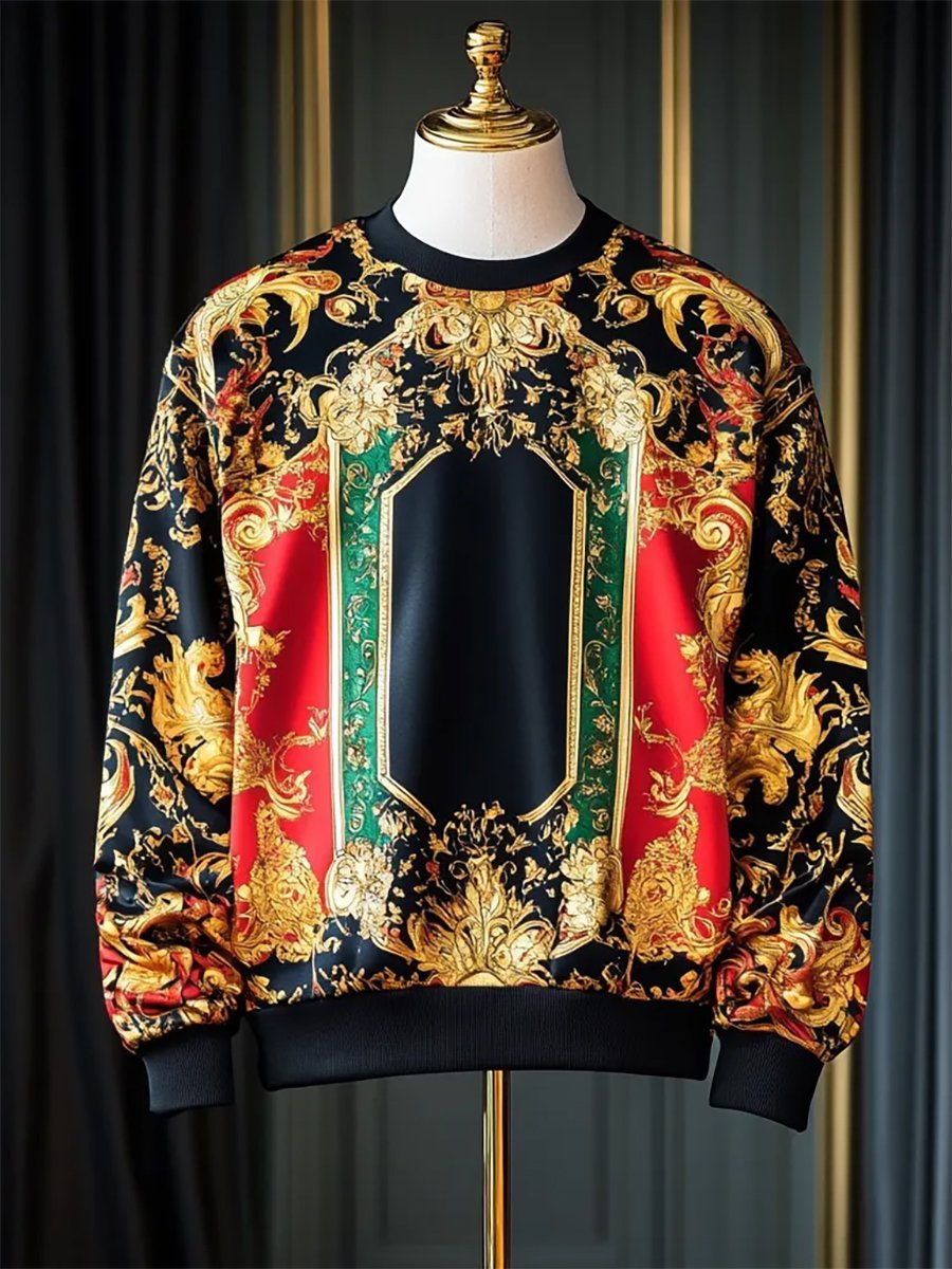 Men's Vintage Luxury Pullover Sweatshirt