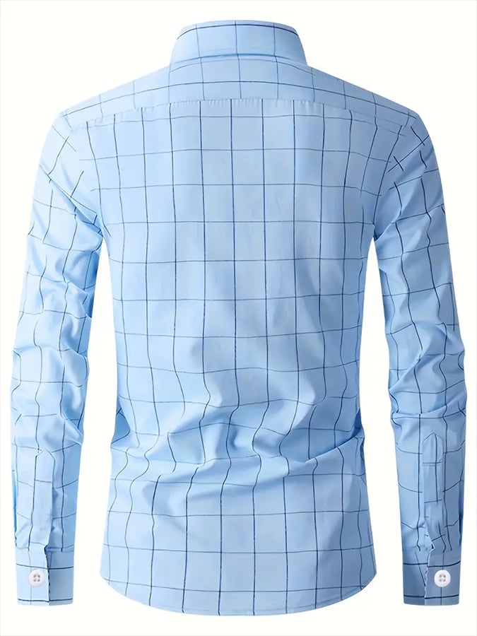 Men's Plaid Business Casual Shirt