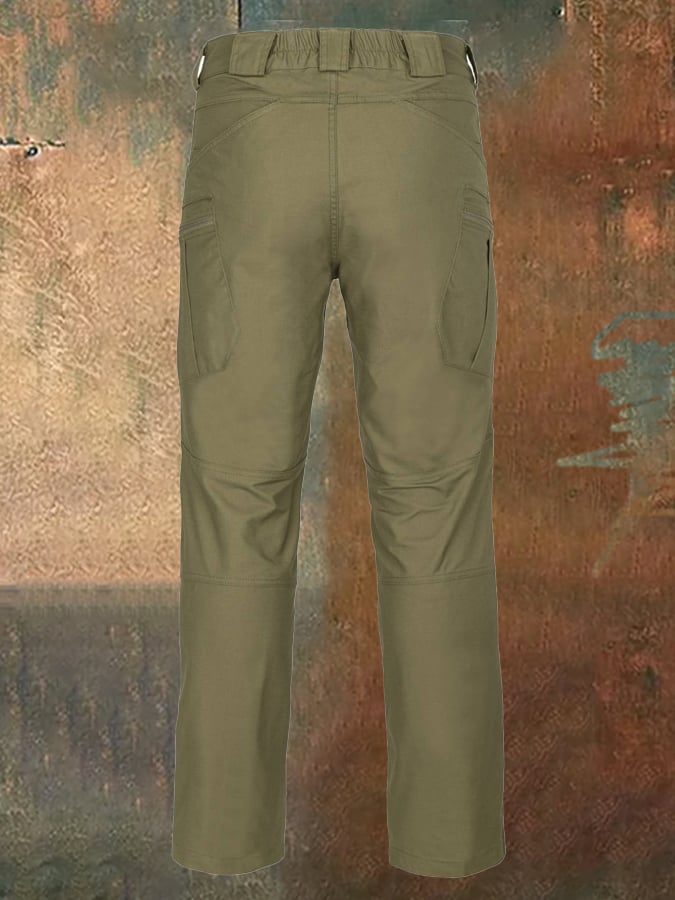 Men's outdoor multi-pocket functional training waterproof and tear-proof overalls